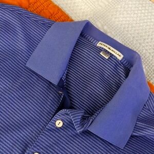 Peter Millar Purple Stripe Golf Shirt